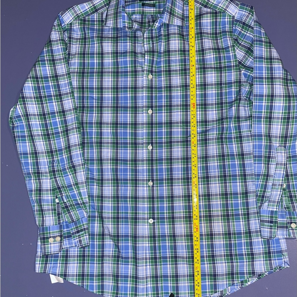 Lauren by Ralph Lauren  Blue and Green Plaid Shirt